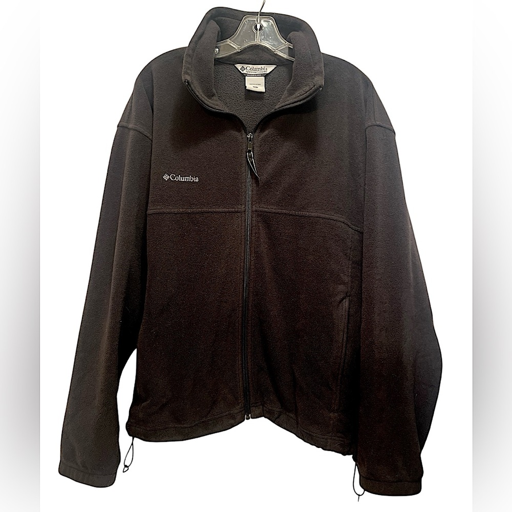 Columbia Fleece Performance Jacket, Full Zip Charcoal Black, Men’s, XL